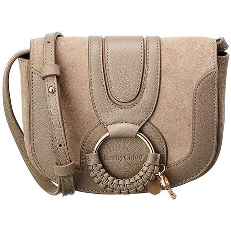 see by chloe hana grey|See by Chloe Women's Hana Mini Saddle Bag .